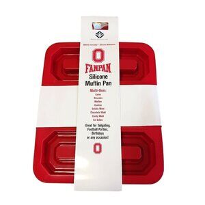 NEW Ohio State Fanpan Collegiate Silicone Muffin Pan